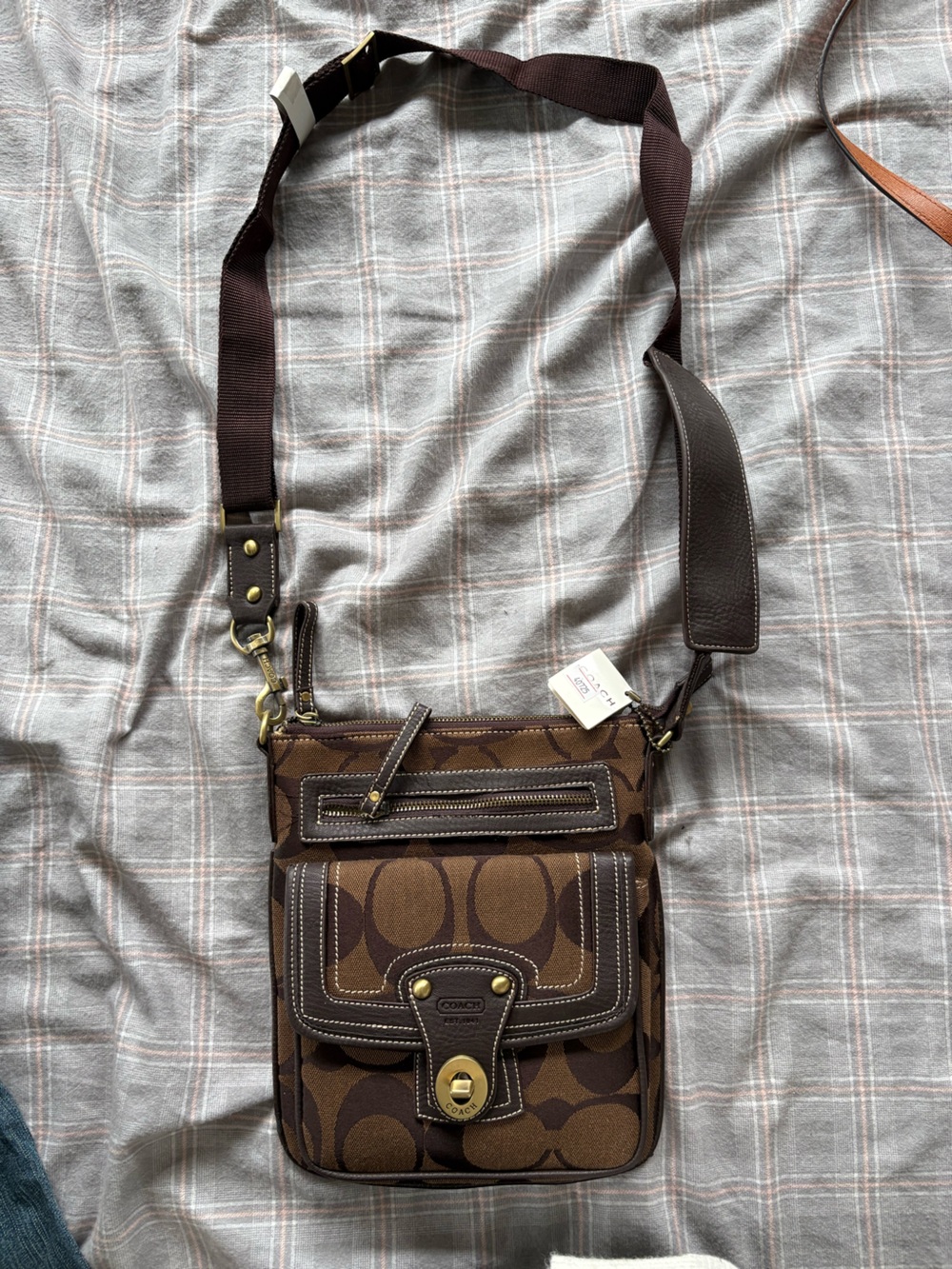 Coach brown crossbody bag